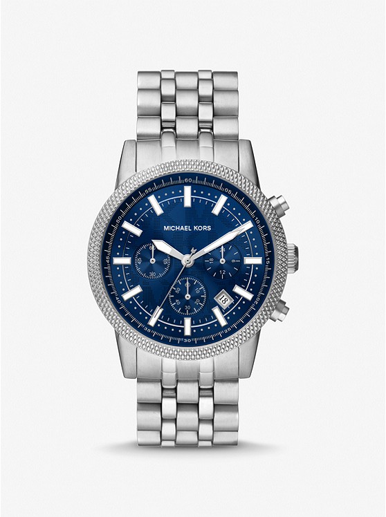 Michael Kors Oversized Hutton Silver-Tone Watch