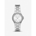 Michael Kors Mini Lennox Pave Silver-Tone Watch