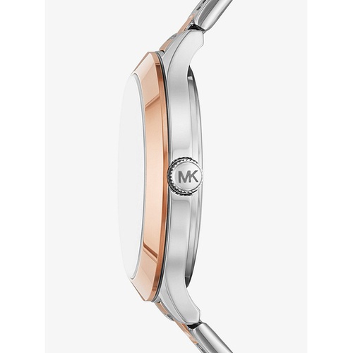 마이클코어스 Michael Kors Pave Two-Tone Watch and Heart Bracelet Set