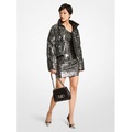 MICHAEL Michael Kors Leopard Sequined Cropped Puffer Jacket