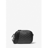Michael Kors Mens Hudson Logo Embossed Leather Crossbody Bag
