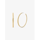 Michael Kors 14K Gold-Plated Brass Curb Link Hoop Earrings