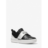 MICHAEL Michael Kors Emmett Two-Tone Logo Embellished Leather Sneaker