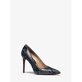 Michael Kors Collection Gretel Python Embossed Leather Pumps