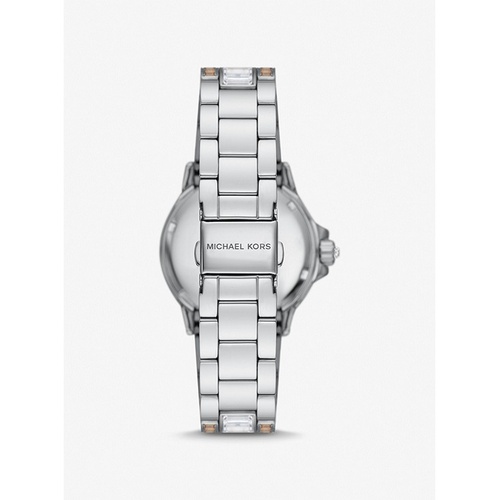 마이클코어스 Michael Kors Limited-Edition Mini Everest Two-Tone Pave Silver-Tone Watch