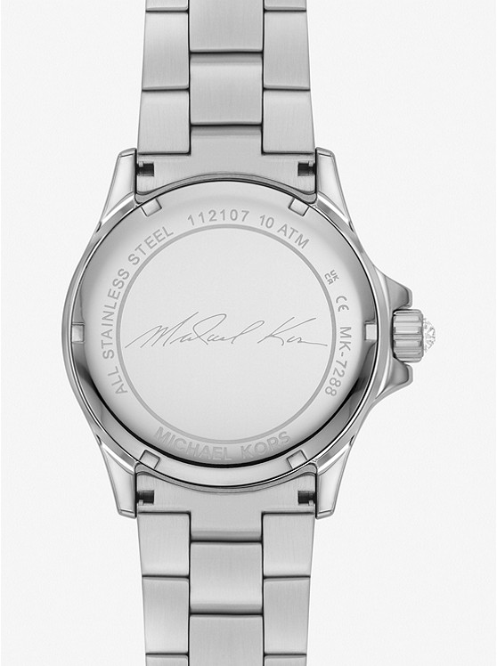 마이클코어스 Michael Kors Limited-Edition Mini Everest Two-Tone Pave Silver-Tone Watch