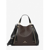 MICHAEL Michael Kors Brooklyn Large Logo and Pebbled Leather Tote Bag