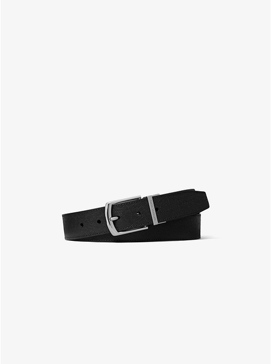 마이클코어스 Michael Kors Mens Crossgrain Leather Belt