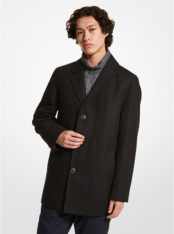 마이클코어스 Michael Kors Mens 2-in-1 Wool Blend Coat