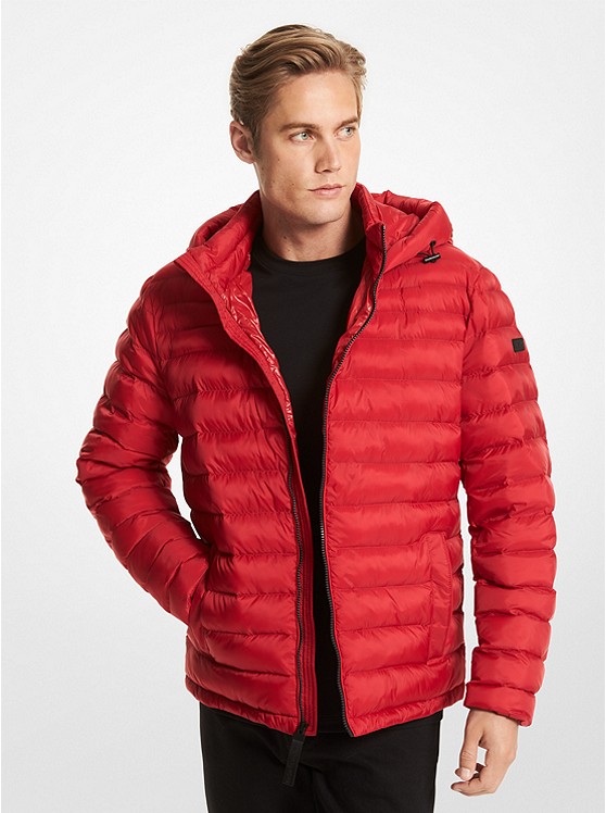Michael Kors Mens Packable Quilted Puffer Jacket