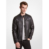Michael Kors Mens Leather Moto Jacket