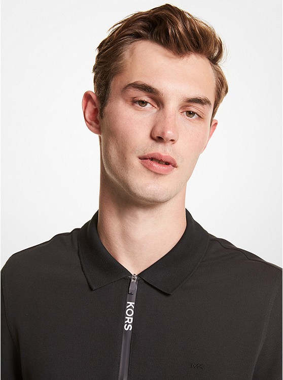 마이클코어스 Michael Kors Mens Half-Zip Polo Shirt