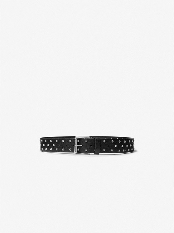 MICHAEL Michael Kors Studded Faux Leather Boyfriend Belt