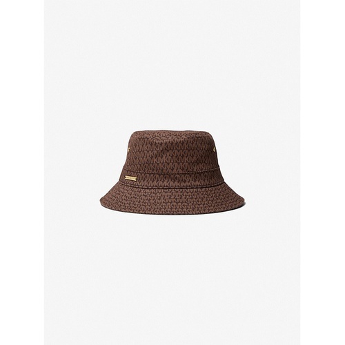 마이클코어스 MICHAEL Michael Kors Logo Print Organic Cotton Blend Bucket Hat