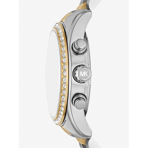 마이클코어스 Michael Kors Oversized Lexington Pave Two-Tone Watch