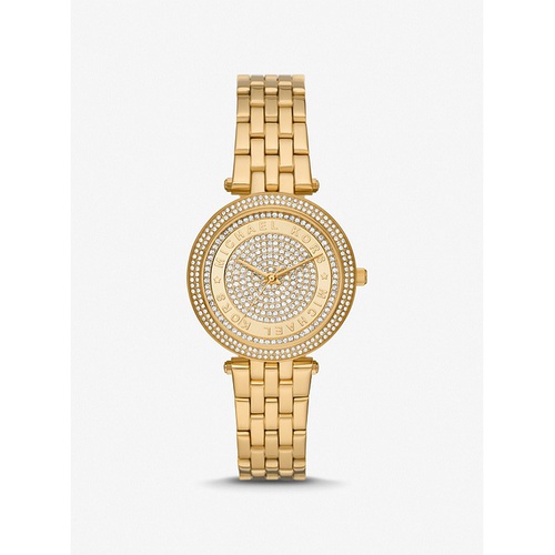 마이클코어스 Michael Kors Mini Darci Pave Gold-Tone Watch