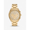 Michael Kors Oversized Janelle Pave Gold-Tone Watch
