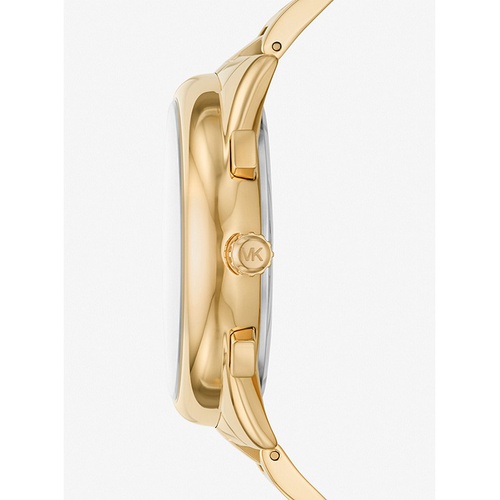 마이클코어스 Michael Kors Oversized Janelle Pave Gold-Tone Watch
