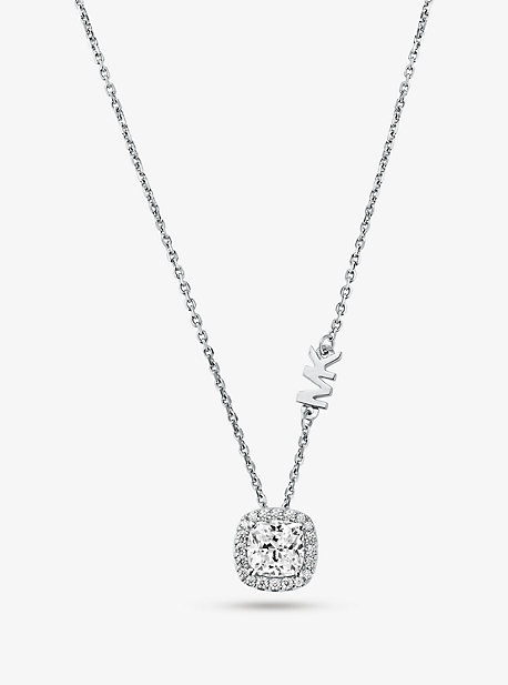 마이클코어스 Michael Kors 14K Rose Gold-Plated Sterling Silver Crystal Heart Necklace