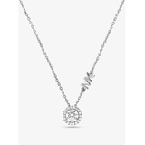 Michael Kors Precious Metal-Plated Sterling Silver Pave Halo Necklace