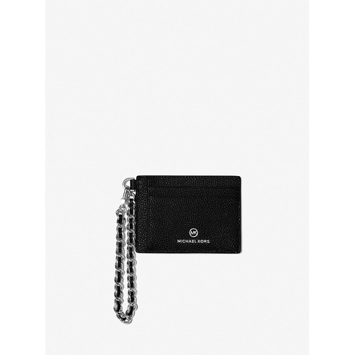 마이클코어스 MICHAEL Michael Kors Small Pebbled Leather Chain Card Case
