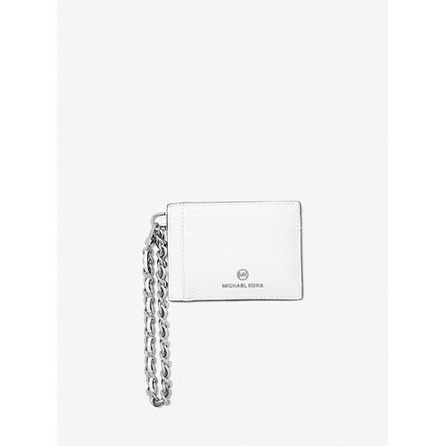 마이클코어스 MICHAEL Michael Kors Small Pebbled Leather Chain Card Case