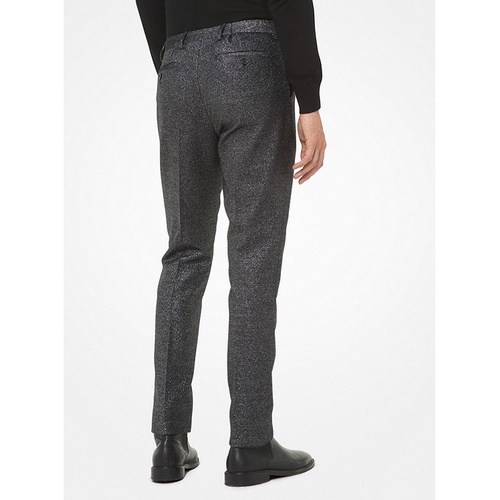 마이클코어스 Michael Kors Mens Slim-Fit Metallic Wool-Blend Trousers