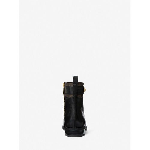 마이클코어스 MICHAEL Michael Kors Padma Logo and Leather Ankle Boot