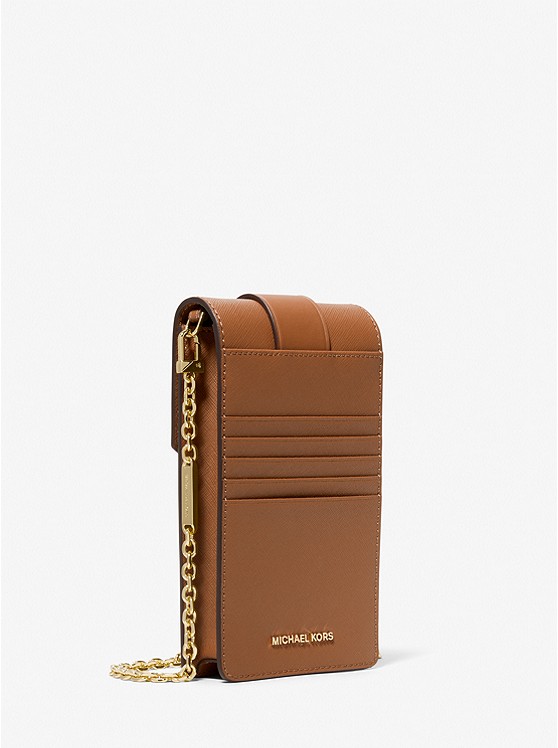 마이클코어스 MICHAEL Michael Kors Small Saffiano Leather Smartphone Crossbody Bag