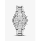 Michael Kors Ritz Pave Silver-Tone Watch