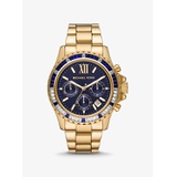 Michael Kors Oversized Everest Pave Gold-Tone Watch