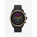 Michael Kors Gen 6 Bradshaw Black-Tone and Logo Silicone Smartwatch