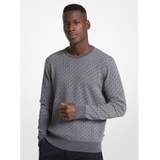 Michael Kors Mens Logo Cotton Jacquard Sweater