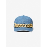 MICHAEL Michael Kors Embellished Denim Baseball Hat