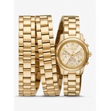 Michael Kors Limited-Edition Runway 18K Gold-Plated Stainless Steel Wrap Watch