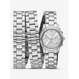 Michael Kors Limited-Edition Runway Rhodium-Plated Stainless Steel Wrap Watch