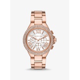 Michael Kors Oversized Camille Pave Rose Gold-Tone Watch