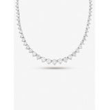 Michael Kors Sterling Silver Crystal Necklace