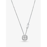 Michael Kors Sterling Silver Pave Halo Necklace