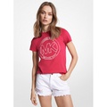MICHAEL Michael Kors Logo Charm Print Organic Cotton T-Shirt
