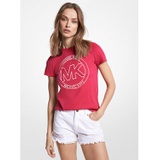 MICHAEL Michael Kors Logo Charm Print Organic Cotton T-Shirt