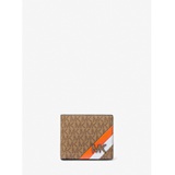 Michael Kors Mens Hudson Logo Stripe Billfold Wallet