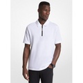 Michael Kors Mens Cotton Half-Zip Polo Shirt