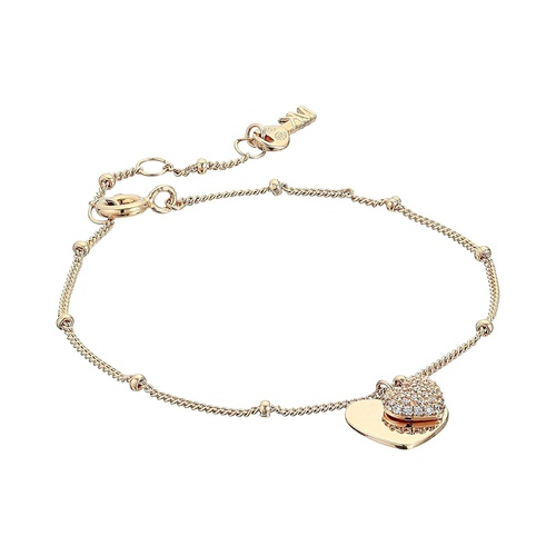 마이클코어스 Michael Kors Precious Metal-Plated Sterling Silver Pave Heart Bracelet