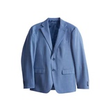 Blue Solid Wool Sport Coat