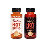 Mikes Hot Honey Mike’s Hot Honey  Original & Extra Hot Combo 10 oz (2 Pack), Hot Honey with an Extra Kick, Sweetness & Heat, 100% Pure Honey, Shelf-Stable, Gluten-Free & Paleo-Friendly