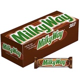 MILKY WAY Milk Chocolate Singles Size Candy Bars 1.84-Ounce 36-Count Box