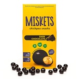 MISKETS Roasted Chickpea Snacks | Dark Chocolate | Chocolate Covered Crunchy Chickpeas | Vegan, Gluten-Free, Dairy-Free, Non-GMO, High Protein & Fiber (3.5 oz, 6 Pack)