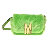 Moschino Faux Fur Shoulder Bag_FANTASY PRINT GREEN
