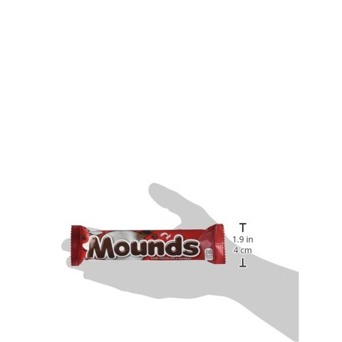  MOUNDS Candy, Dark Chocolate and Coconut Candy Bar, 1.75 Ounce (Pack of 36)